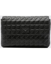 Emporio Armani - Grained Leather Bag - Lyst