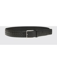 Bottega Veneta - Intrecciato Woven Lambskin Leather Belt - Lyst