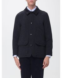 Sebago - Short Shirt-Style Polyester Coat With Velvet Collar - Lyst