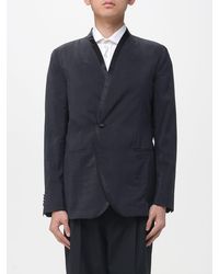 Giorgio Armani - Washed Silk Blend Blazer - Lyst