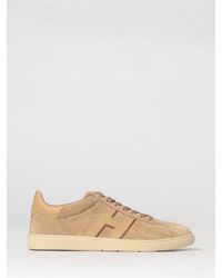 Hogan - Cool Suede And Smooth Leather Sneakers With Side H Monogram - Lyst