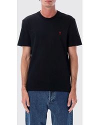 Ami Paris - Cotton T-Shirt With Logo - Lyst