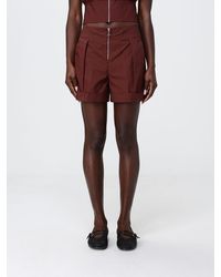 Patrizia Pepe - Mid-Rise Cotton Shorts With Slant Pockets - Lyst