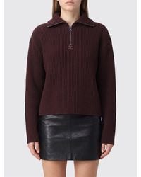 Courreges - Courr&Egrave	Ges Ribbed Turtleneck Jumper - Lyst