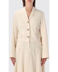By Malene Birger - Single-Breasted Recycled Fabric Blazer With Peak Lapels - Lyst