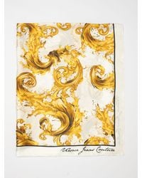 Versace Jeans Couture - Baroque Print Silk Scarf - Lyst