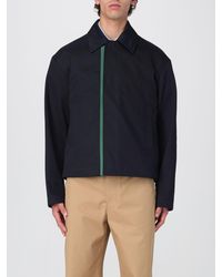 Gucci - Cotton Gabardine Shirt Jacket With Web Detail - Lyst