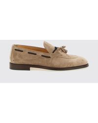 Brunello Cucinelli - Suede Loafers With Tassels - Lyst