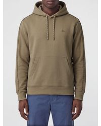 Burberry - Cotton Hoodie With Tone-On-Tone Embroidered Ekd Logo - Lyst