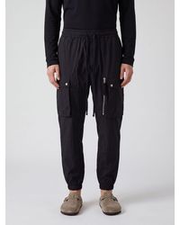 Thom Krom - Technical Fabric Cargo Joggers With Drawstring - Lyst