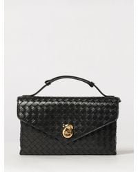 Bottega Veneta - Small Knot Lock Intrecciato Leather Top Handle Bag - Lyst
