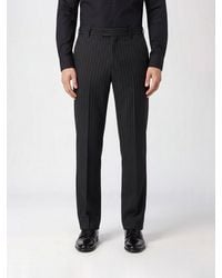 Philipp Plein - Slim Fit Pinstripe Cotton Tailored Trousers - Lyst