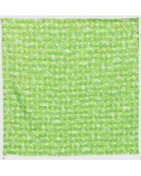 Loewe - Cosima Von Bonin X Floral Print Silk Twill Scarf - Lyst