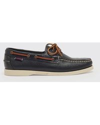 Sebago - Portland Hammered Leather Boat Loafers - Lyst