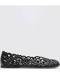 Loewe - Anagram Petal Nappa Ballet Flats With Cut-Out Monogram - Lyst