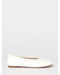 Maison Margiela - Tabi Calfskin Leather Ballet Flats With Split Toe - Lyst