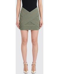 Balmain - Jersey Mini Skirt - Lyst