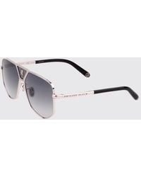 Philipp Plein - Metal And Acetate Power Skull Sunglasses - Lyst