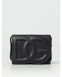 Dolce & Gabbana - Umhängetasche mit geprägter Logo - Lyst