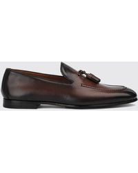 Doucal's - Leather Loafers With Tassels - Lyst