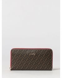 Liu Jo - Grained Synthetic Leather Wallet With Printed Logo - Lyst