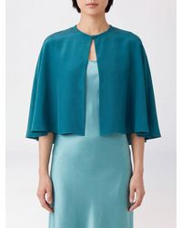 forte_forte - Satin Evening Top With Crew Neck And Back Keyhole Closure - Lyst