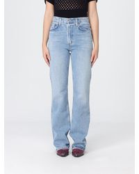 Agolde - Leena Flared Cotton Denim Jeans - Lyst