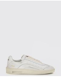 DSquared² - Rider Low-Top-Sneaker Aus Glattem Kalbsleder Mit Used-Effekt - Lyst