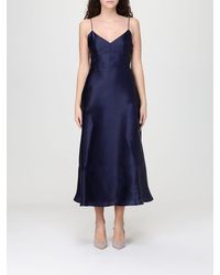 Alberta Ferretti - Silk Organza Midi Dress - Lyst