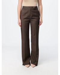 Max Mara - Mid-Rise Straight-Leg Tailored Linen-Blend Trousers - Lyst