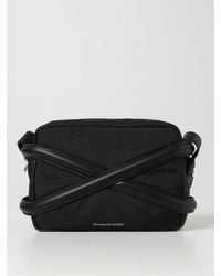 Alexander McQueen - Harness Bag In Fabric And Leather - Lyst