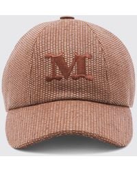 Max Mara - Cotton Blend Baseball Cap With Logo - Lyst