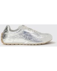 Bottega Veneta - Orbit Flash Laminated Leather Sneakers - Lyst