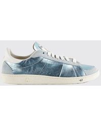 Patrizia Pepe - Skin '93 Laminated Leather Used Effect Sneakers - Lyst