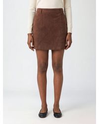 DUNST - High-Waisted Suede-Effect Technical Fabric Pencil Mini Skirt - Lyst
