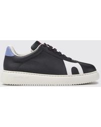 Camper - Twins Low-Top Calfskin Trainers With Contrast Logo - Lyst
