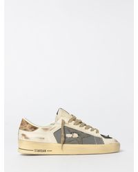 Golden Goose - Stardan Used Leather And Nylon Sneakers - Lyst