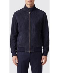 Boglioli - Suede Bomber Jacket - Lyst