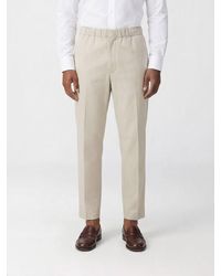 Lardini - Slim Fit Cotton Trousers - Lyst