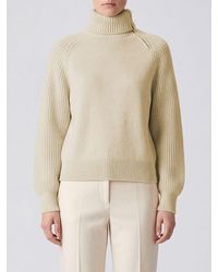 Agnona - Long-Sleeved Dropped-Shoulder Turtleneck Jumper - Lyst