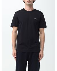 Zegna - Cotton T-shirt With Embroidered Logo - Lyst