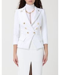 Elisabetta Franchi - Double-Breasted Blazer - Lyst