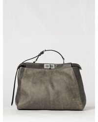 Fendi - My Peekaboo Calfskin Leather Shoulder Bag With Twist-Lock Closure - Lyst