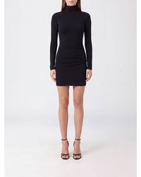 Dolce & Gabbana - Dolce &Amp Gabbana Long-Sleeve Draped Turtleneck Mini Dress - Lyst