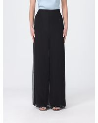 Emporio Armani - Chiffon Palazzo Trousers - Lyst