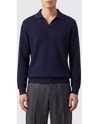 Brooksfield - Shawl Collar Ribbed Wool Cardigan With Buttons - Lyst