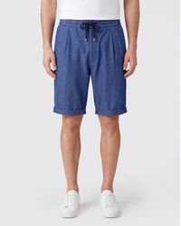 Brunello Cucinelli - Linen Blend Shorts - Lyst