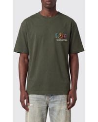 Barrow - Graphic Print Cotton T-Shirt With Contrast Logo - Lyst