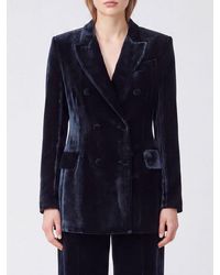 P.A.R.O.S.H. - Double-Breasted Silk And Viscose Velvet Blazer P.A.R.O.S.H - Lyst