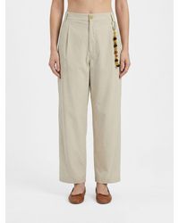 DARKPARK - Wide Leg Cotton Trousers - Lyst